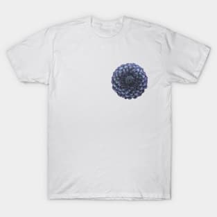 Blue and Purple Dahlia Flower T-Shirt